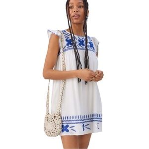 Urban outfitters embroidered babydoll dress
